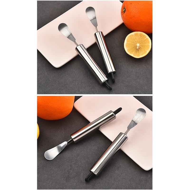 Stainless Steel Orange Peeler Citrus Peeler Tool With Comfortable Handle Fruit Slicer Cutter Remover For Kitchen