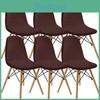 Für T08 Shell Chair Einfarbiger Jacquard-Stoff Elliptischer Stuhl Überwurf Für Heimdekoration