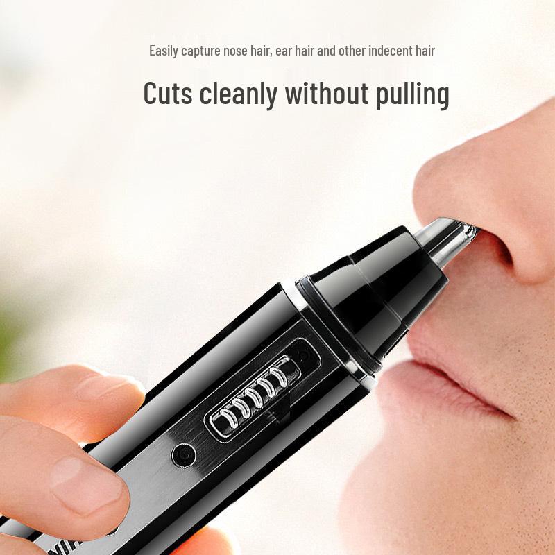 Multifunctional 4-in-1 Electric Trimmer Set for Nose, Sideburns, Eyebrows, and Ears