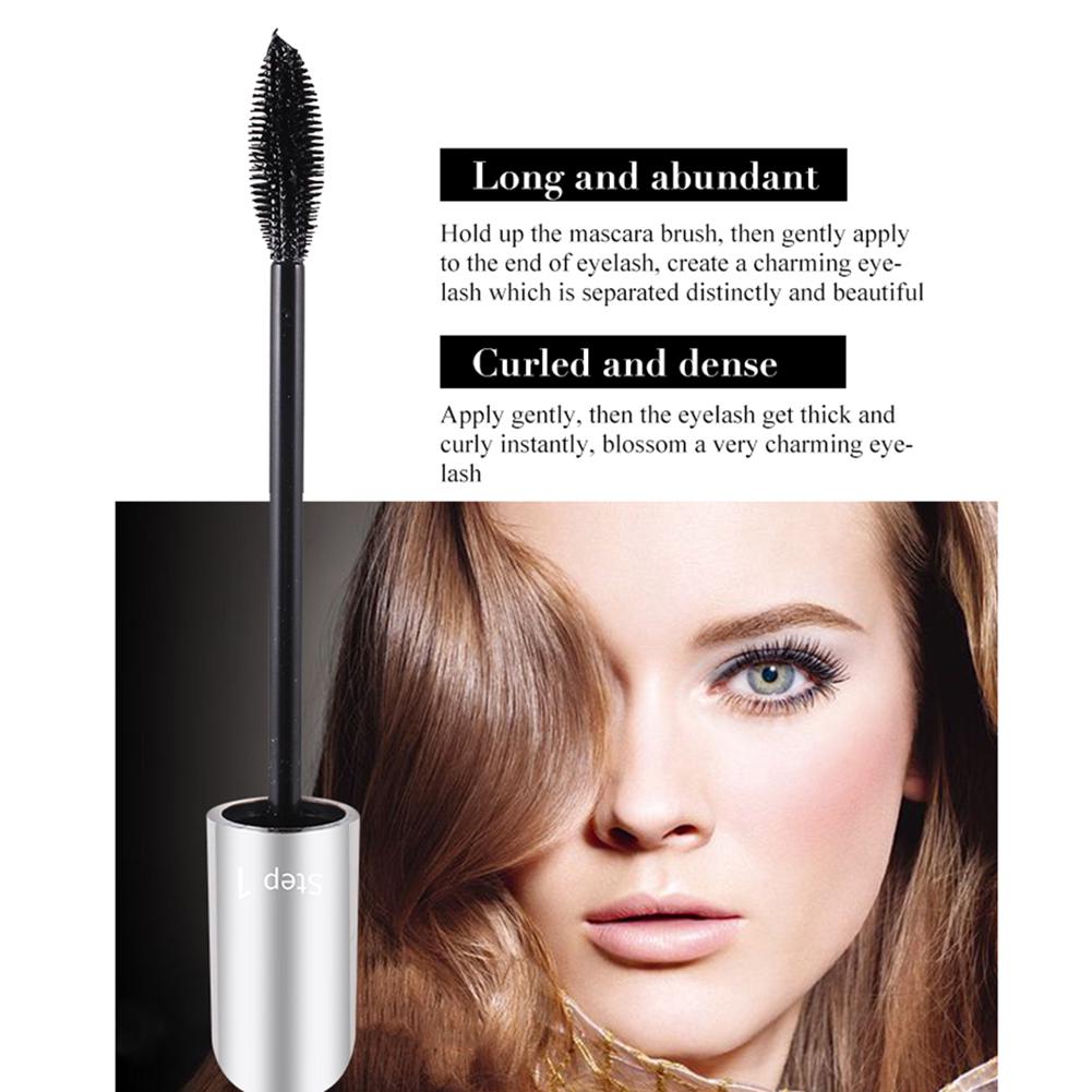QIC Non Brush Mascara Head Curling Zhušťující Double Eye Cosmetic