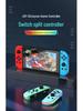 Joycon-style RGB Wireless Bluetooth Game Controller with Switchable Left and Right Small Handles for NS.