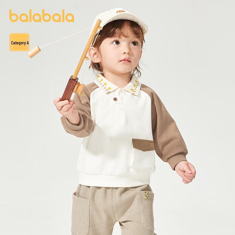 Balabala Baby & Toddler Cartoon Long-Sleeve Polo T-Shirt 100