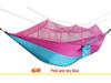 Outdoor Anti-Rollover Nylon Hammock with Mosquito Net - Single/Double Lightweight Parachute Cloth