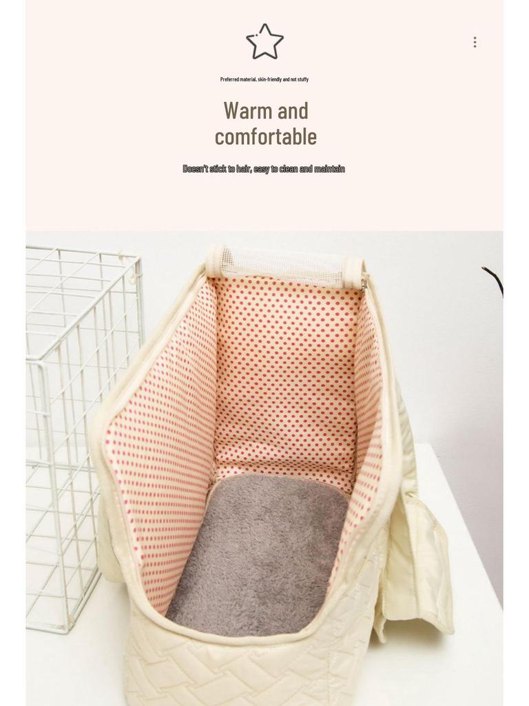 Portable Breathable Pet Carrier: Lightweight Canvas Crossbody for Cats & Small Dogs