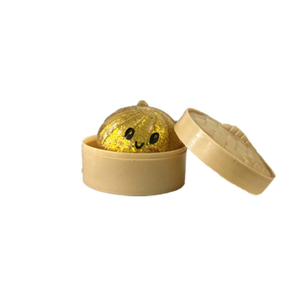 New Glitter Dumpling Squishy With Box Dumplings Sensory Squeeze Toy For Stress Relief Fans Birthday Day Gifts