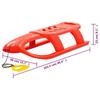 VidaXL Traîneau pour Enfants Luge Glisseur de Neige Ensemble de Jouet d'Extérieur Tout-petit Corde de Traction Rouge 93719