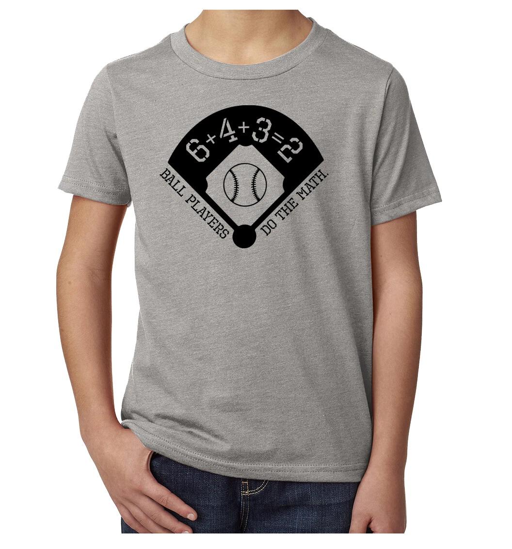 Double Play Baseball Shirt, Kid s Baseball T-Shirt L