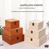 Wooden Flip Gift Box for Bridesmaid Present In Natural Tone