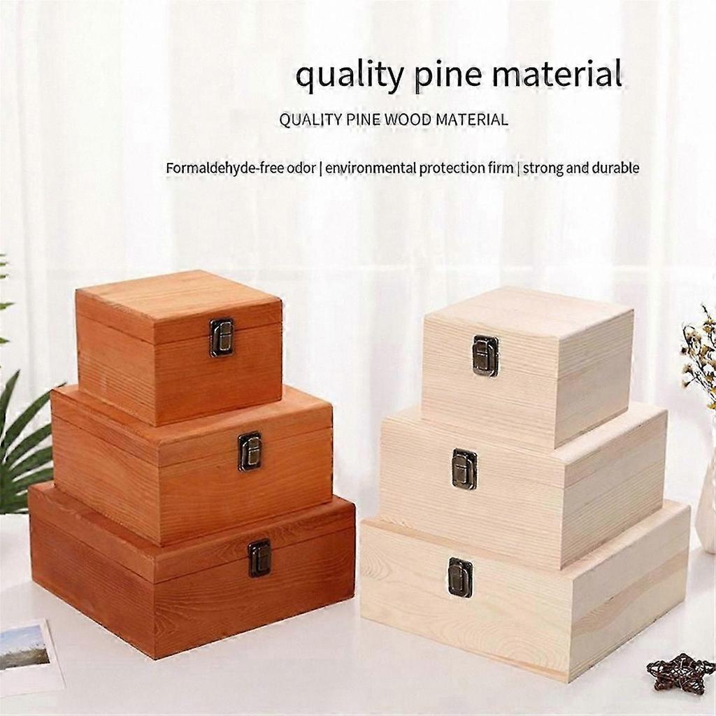 Wooden Flip Gift Box for Bridesmaid Present In Natural Tone
