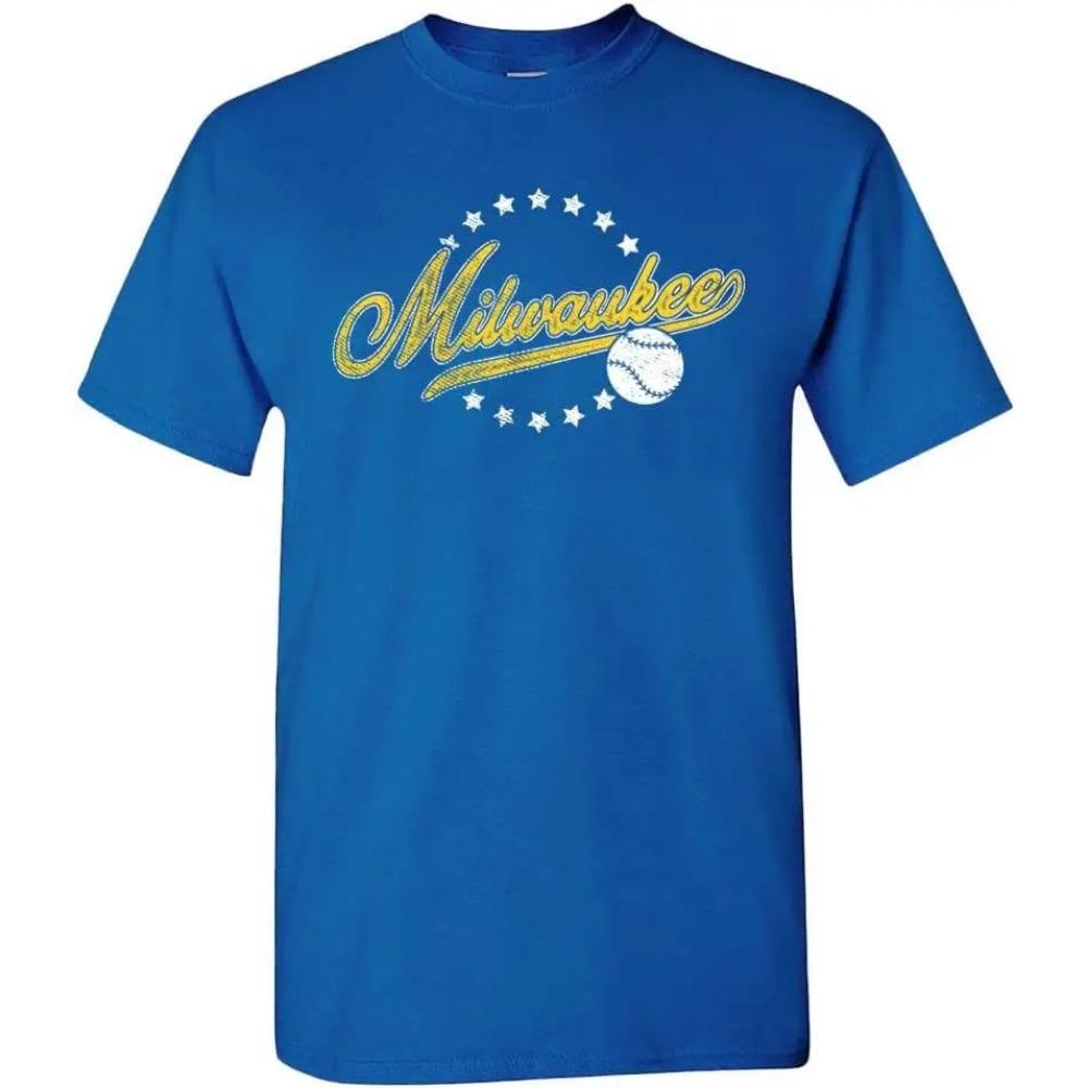 

2025Team винтажный стиль мужская футболка для поклонников бейсбола 100% хлопок мужская летняя модная трендовая свободная футболка с рисунком XXXL