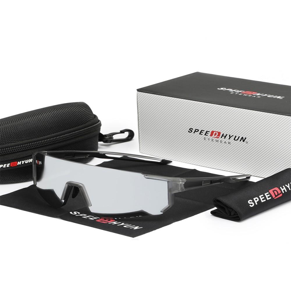 Professionelle Radbrille SPEEDHYUN mit photochromen Gläsern & aerodynamischem Design für Rennradfahren