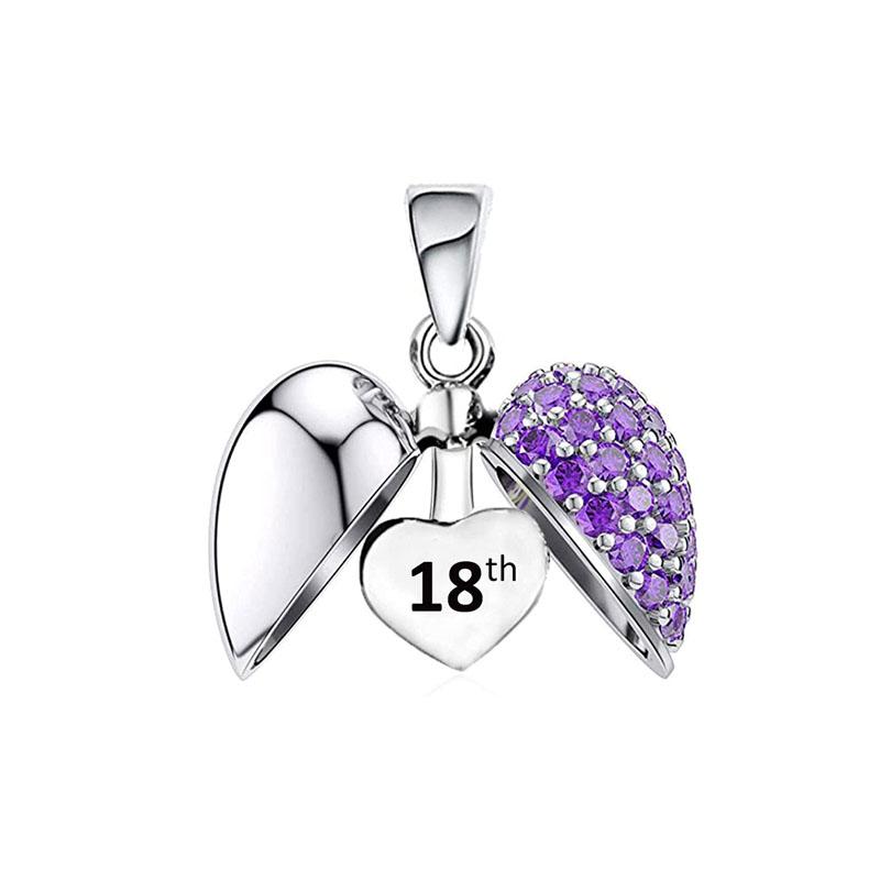 Amuleto con forma de corazón de cobre para hermana/hija, compatible con pulsera europea original, joyería DIY para mujer, regalo