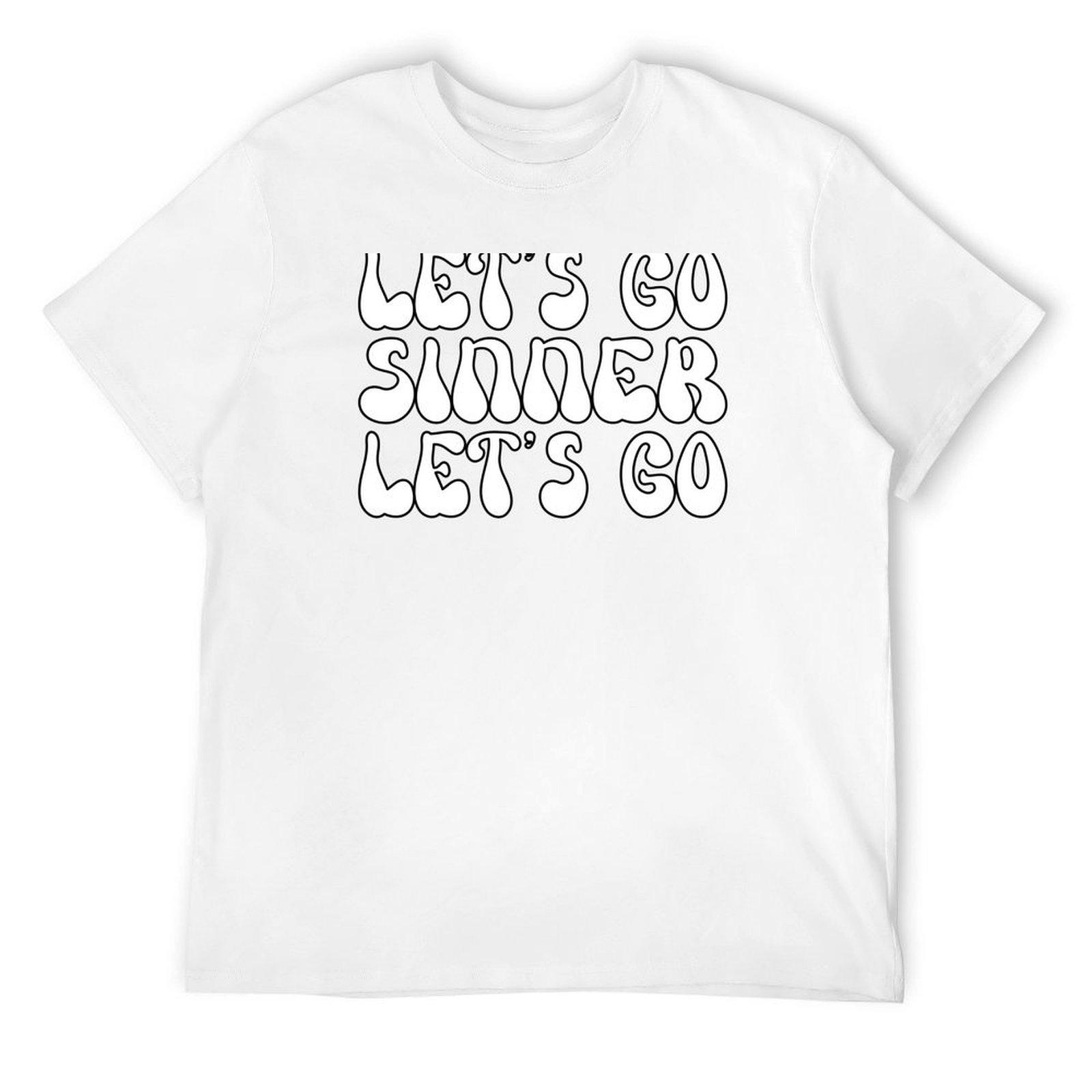 Let’s go Sinner let’s go T-Shirt street wear blue archive anime t shirts cute tops mens graphic t-shirts big and tall S