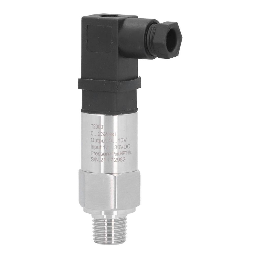 Sensor Transducer Pressure Transmitter 0-232 Psi, ASIC Technology, Corrosion Resistant, Wear Resistant, 0-10V Output with Ceramic Diaphragm for Civil