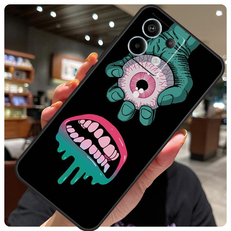 Monster-Auge Handtasche für Xiaomi Redmi Note 12 9 10 11 13 14 15 Pro Plus Hülle für Redmi 13C 12C 10C 14C 15 C