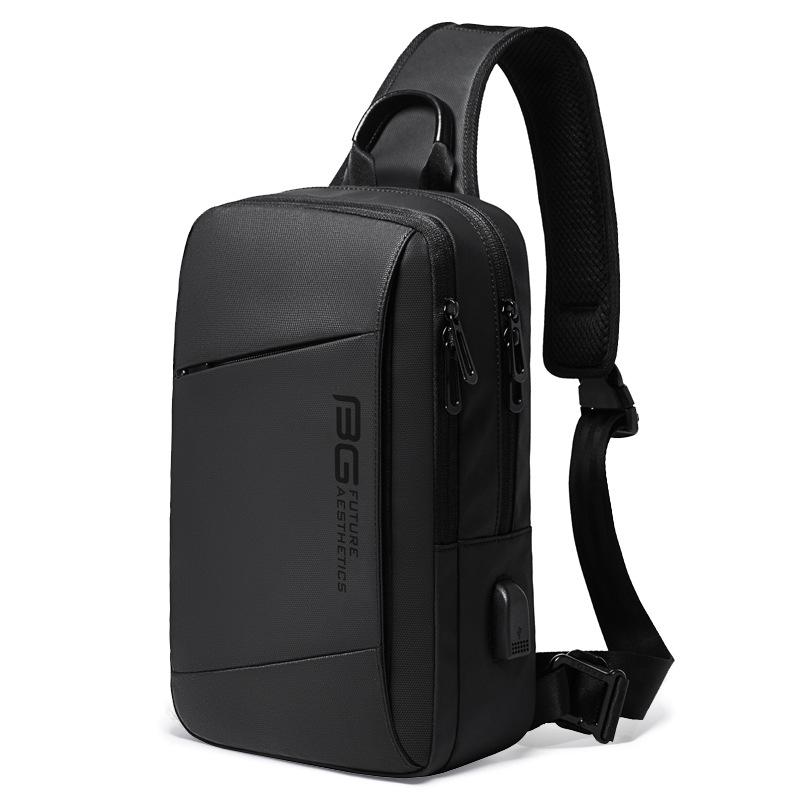 2019 Men's Tech USB Shoulder Bag: Versatile Fashion for Outdoor Sports & Business