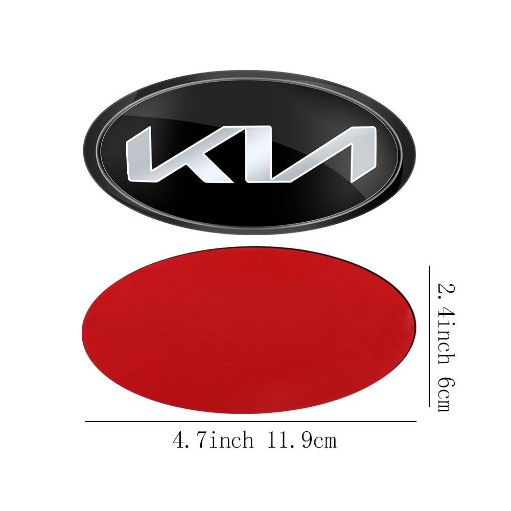 1 Stück Auto Frontklappe Emblem Heckklappe Abzeichen Aufkleber für Kia Rio Picanto Sportage Niro Morning Ceed Optima Seltos Sorento Cerato