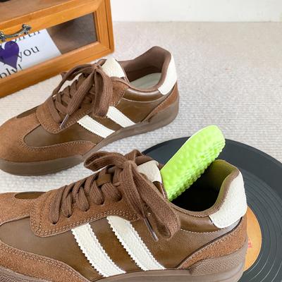 A9871 Latex insole/Hong Kong Style Moral Training Shoes Women's Shoes Forrest Gump Shoes 2024 New Spring and Autumn Versatile Popular Board Shoes