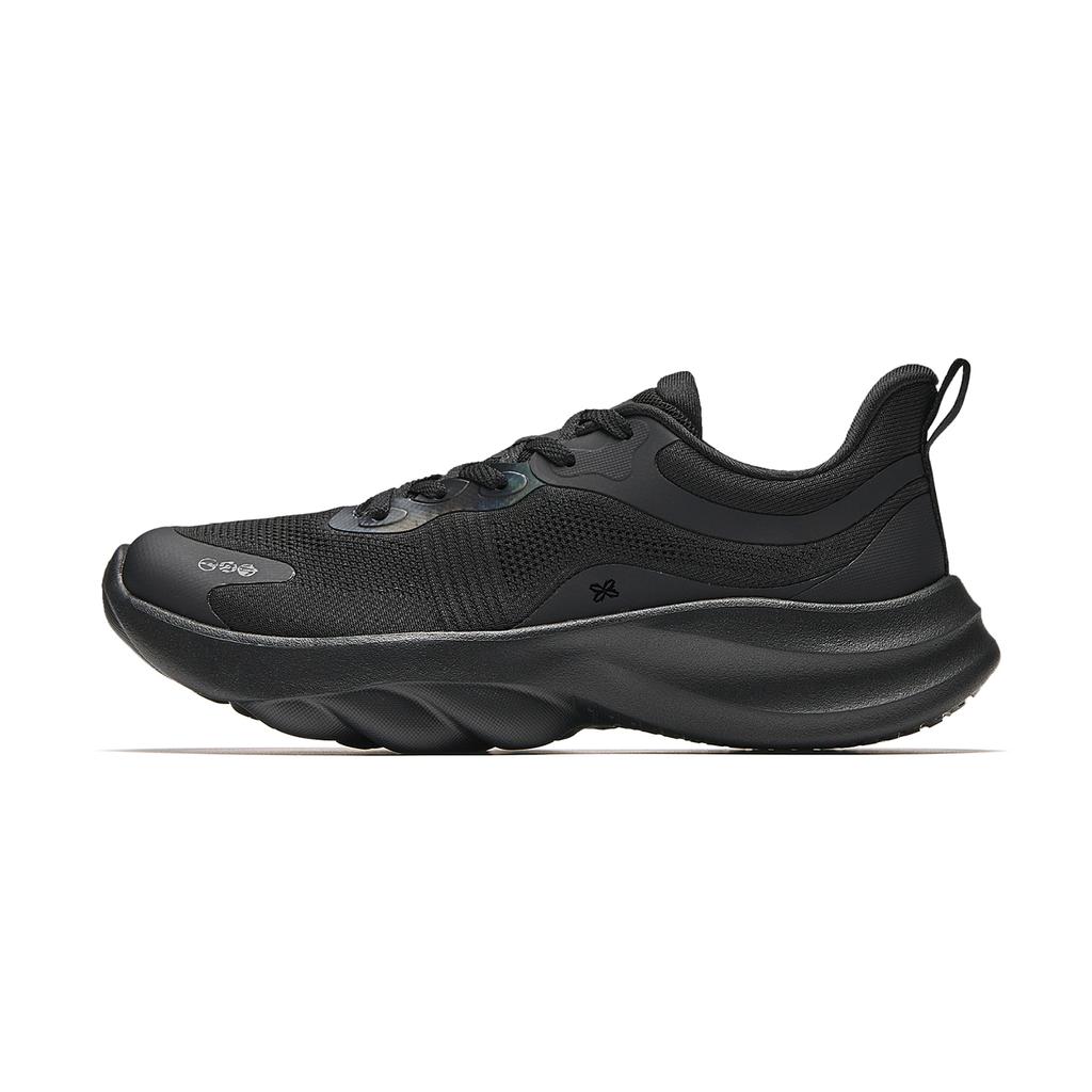 Anta Mianmian Dan Sports Comfortable Fabric Rubber Shock Absorbing Wear Resistant Low Top Casual Running Shoes Women sneakers Basic-Black 922635501-5