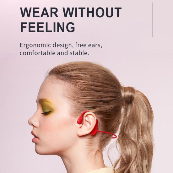 BL09 Bluetooth-compatible Earphone Low Latency Rechargeable Open Ear Bone Conducting Stereo Wireless Headset