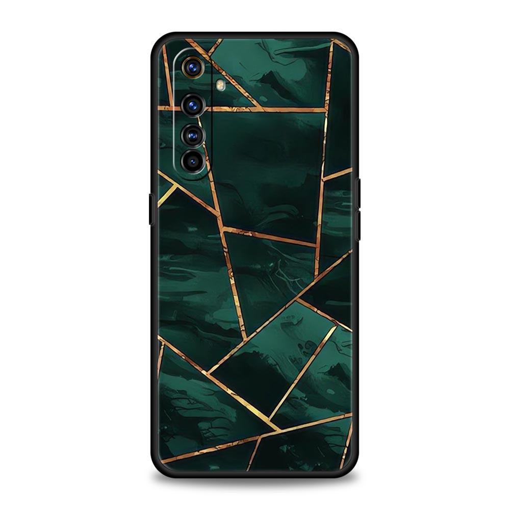 Color Geometry Marble Phone Case For Realme 12 11 10 4G 9 8 5G 7 6 GT5 GT3 GT2 Pro Plus C21 C11 C25 C35 GT Neo 2 3 3T 5 Cover