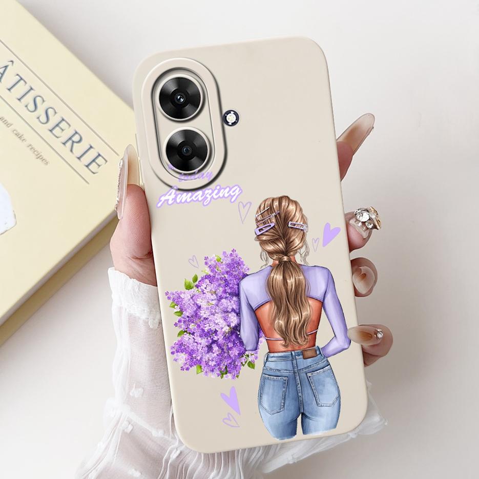 Für Realme Note 60 Hülle Luxus Kunst Bemaltes Cover Stoßfest Weiches Silikon Handyhülle Für Realme Note 50 Note50 Note60 Rückseite