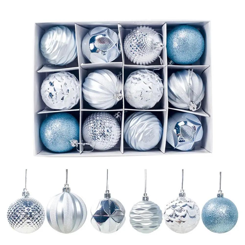 

12-piece Christmas Tree Decorations 6cm Decorative Decorative Baubles Hanging Ornaments Hanging 2026 New Ornaments Christma H3D0