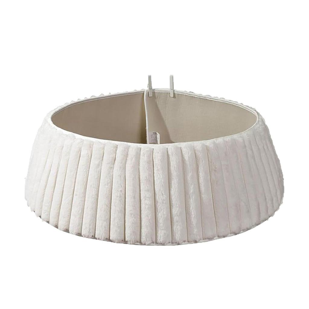 Verstellbarer gestrickter Weihnachtsbaumrock mit Clips - Perfektes Ornament und Dekoration