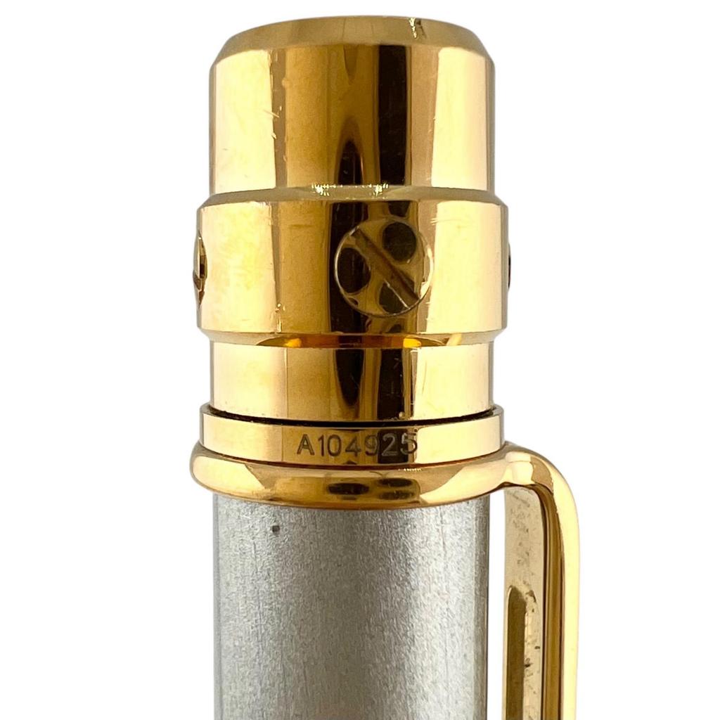 Very Good Cartier Ballpoint pen Santos Do Love Gold Plated Silver gold mens Used