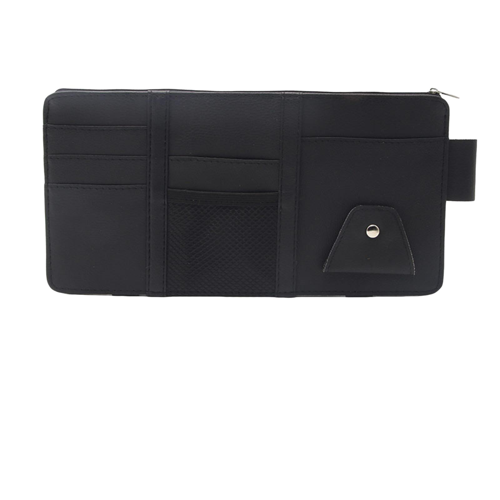 

Автомобильный солнцезащитный козырек, многофункциональный зажим для хранения, автомобильный солнцезащитный козырек, специальный зажим для очков, аксессуары для украшения автомобиля One Size чёрный