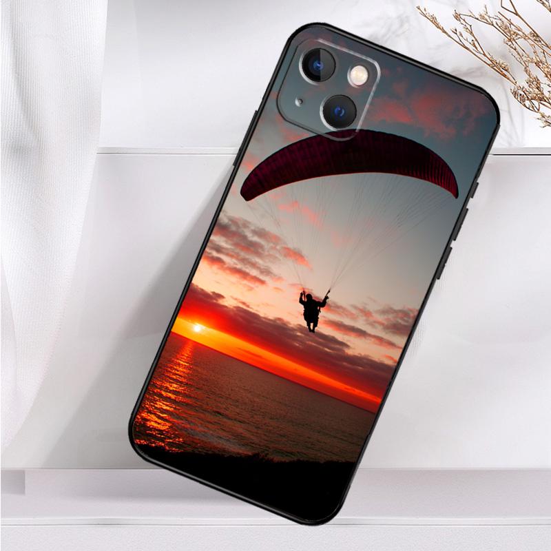Paragliding Sport Phone Case For iPhone 14 13 12 11 16 15 Pro Max Plus Mini 7 8 X XR XS Max Soft Cover