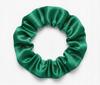 Silk Hair Scrunchie Mulberry 6A Green S Premium 2cm