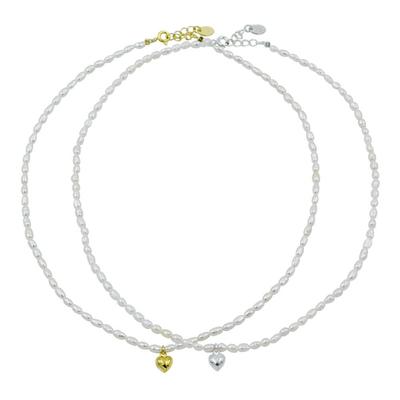 Charming Heart Pearl N Charming Heart Pearl Necklace