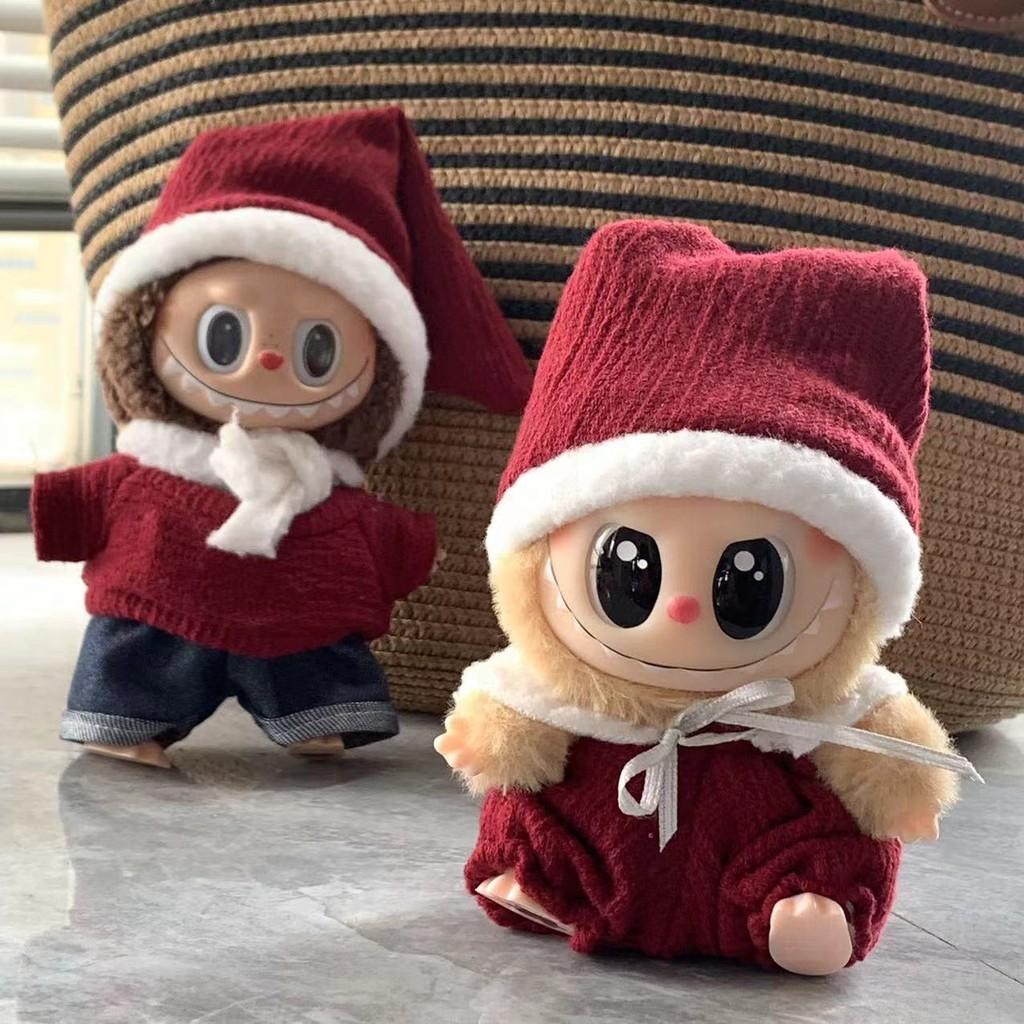 Plush Christmas Clothes Suspender Trousers Clothing Ornament No Dolls