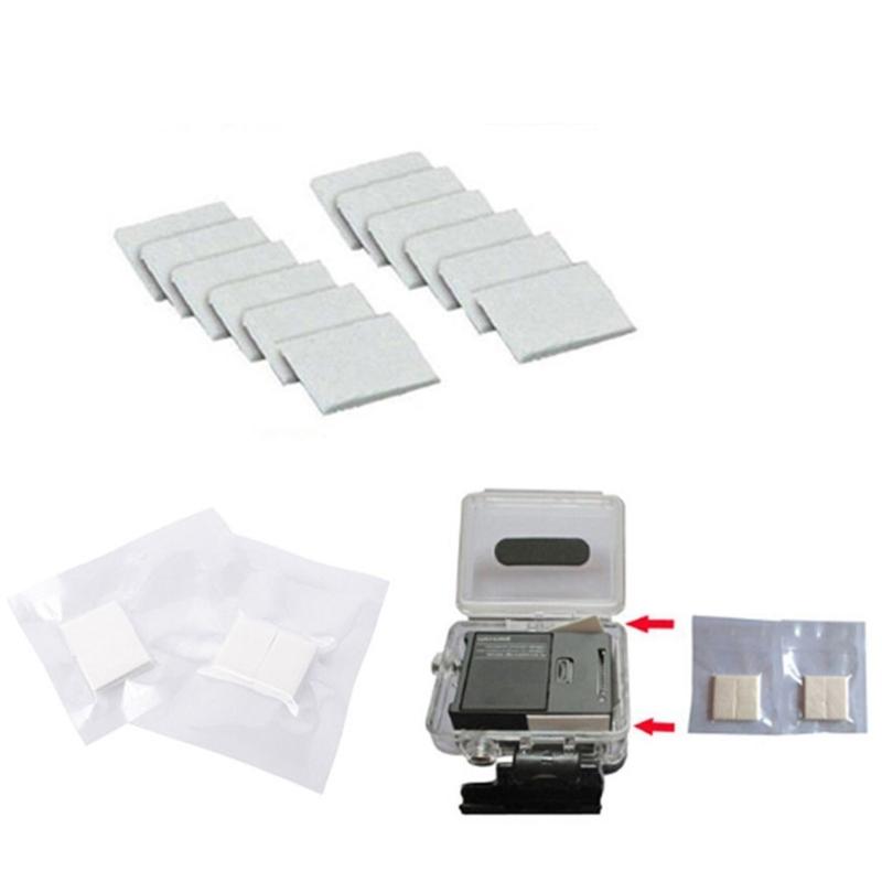 12Pcs/set Action Camera Anti-Fog Inserts Anti Fog Drying Inserts Reusable for  10 9 8 7 6 5 4 3+ 3 2 1 Camera