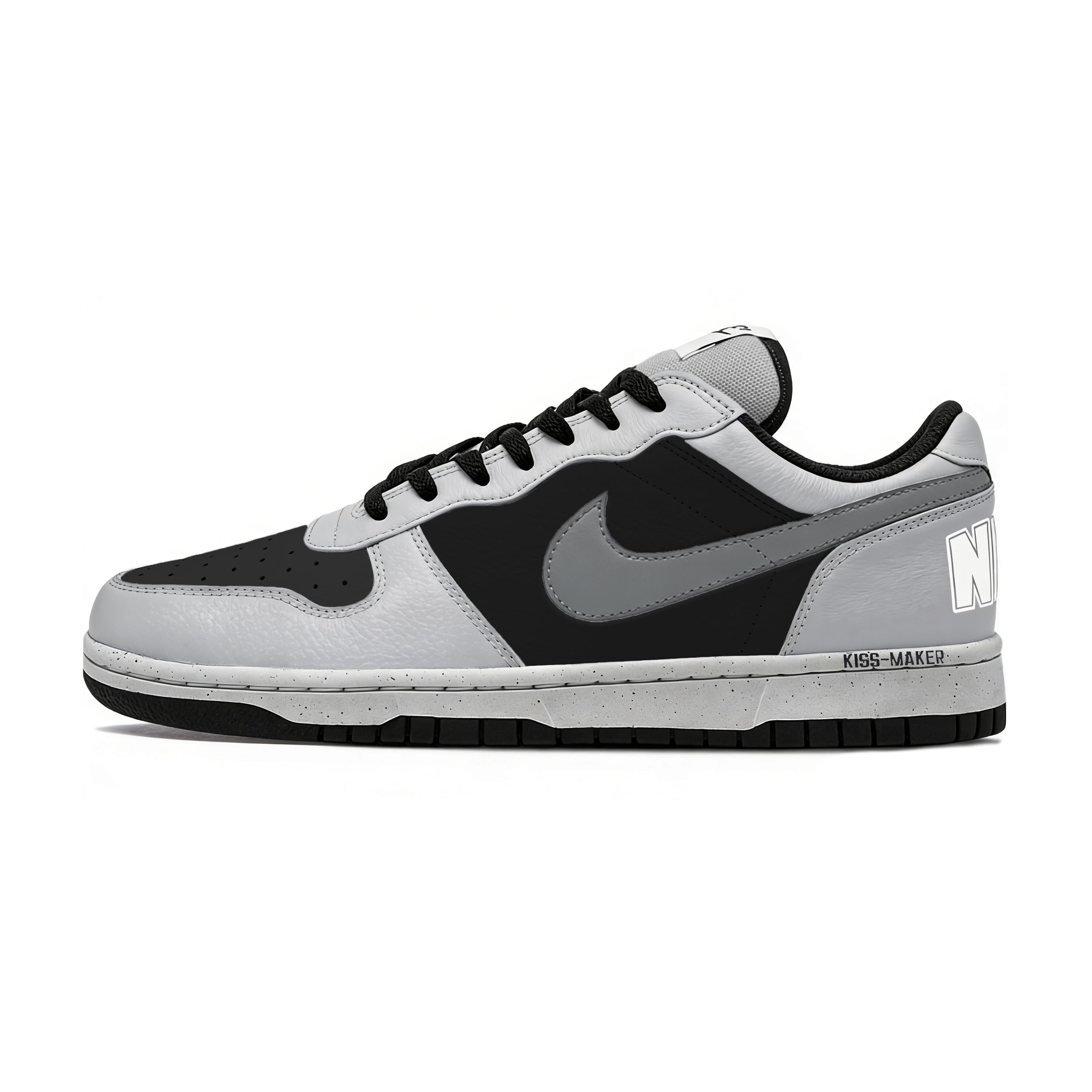 

Nike Big Black White Plaid Tone Classic And Versatile Abrasion Resistant Slip Resistant Low top Skateboard Shoes Men s 355152-017(Team1732-) 42.5