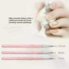 3pcs/set Nail Art Liner Brushes - Professional Thin Detail Fine Drawing Brushes for UV Gel Polish Painting & Nail Design Tools