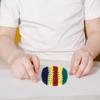 1/3/6/12Pcs Geometric Pattern Foot Bag Crochet Balls Durable Crochet Kick Sack  Children