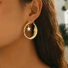 1 Pair Lightweight Hanging Earrings Retro Personalized Jewelry New Moon and Star Earrings  For Women