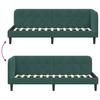 Corner Bed Frame Dark Green 80 X 200 Cm Velvet