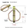 DIN11023 Heavy Duty Lynch Pin Safety O-Pin Rotary Tiller Hitch Spring Pin.