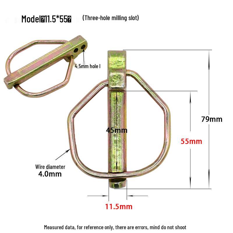 DIN11023 Heavy Duty Lynch Pin Safety O-Pin Rotary Tiller Hitch Spring Pin.