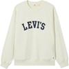 Levis Loose Logo Embroidered Printed Long Sleeve Sweatshirt Men Sweatshirt Beige 002HL-0000