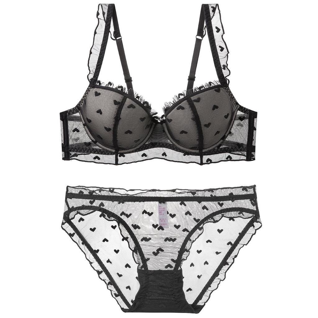 French Lace Underwire Lingerie Set for Enhanced Fit and Support