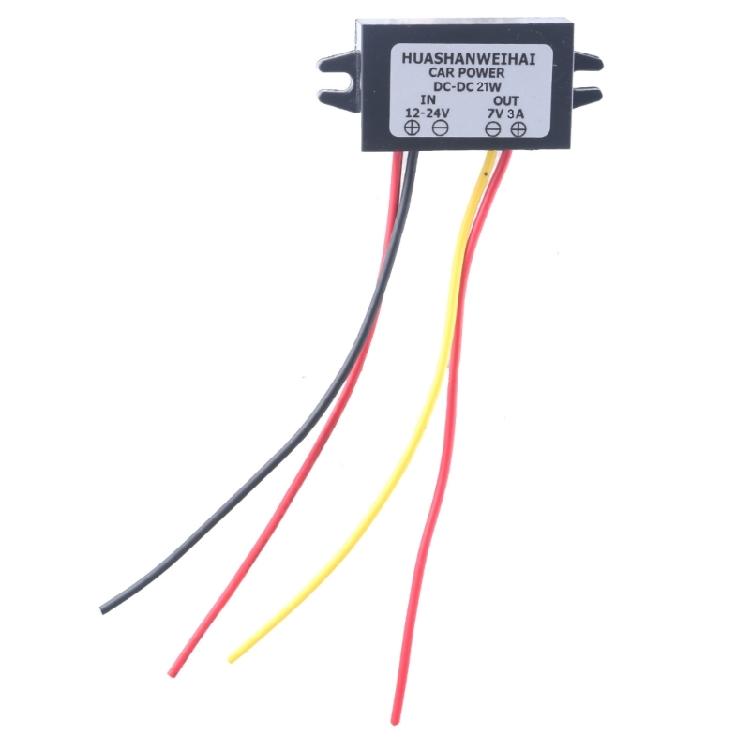 12V-24V To 7V 2A/3A Converters Waterproof Voltages Reducers For Truck Boats Electronic Accessories