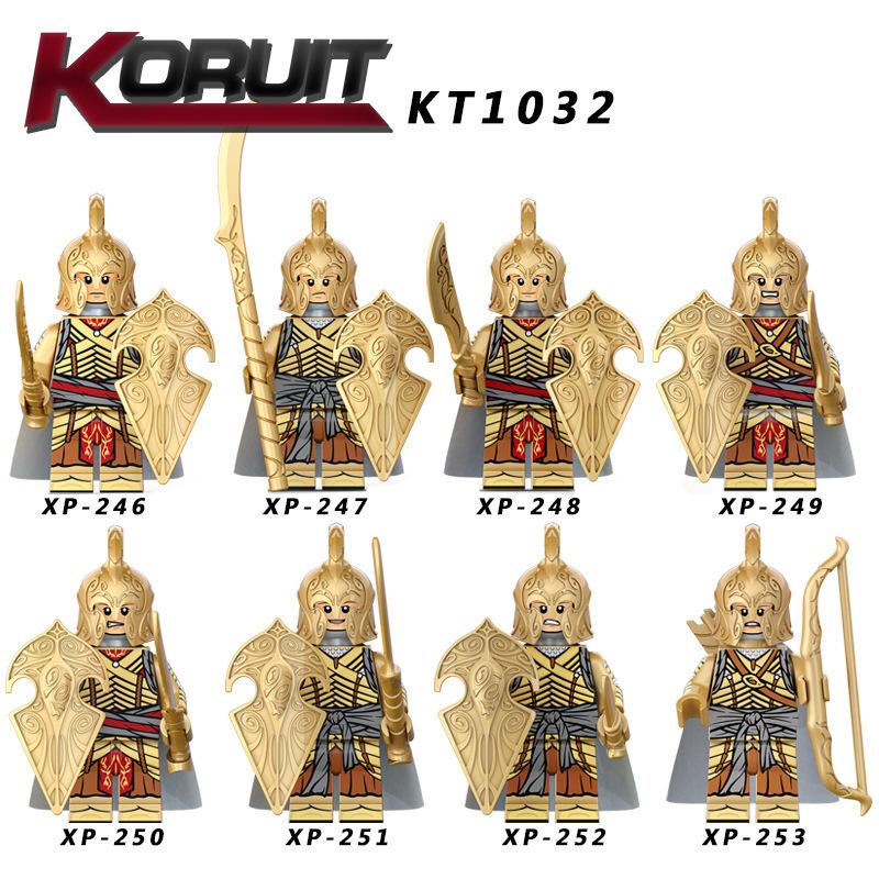 

KT1032 Средневековая серия Эльфийский стражник Нордо лучник средневековый солдат собранная кукла-конструктор игрушка подарок на день рождения