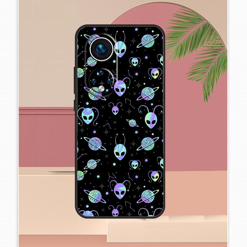 Alien Martian UFO Case For Honor Magic 7 Lite 5 6 8 Pro Honor 200 400 X9c X9b X9a X8b X8a X8c 50 70 90 Cover
