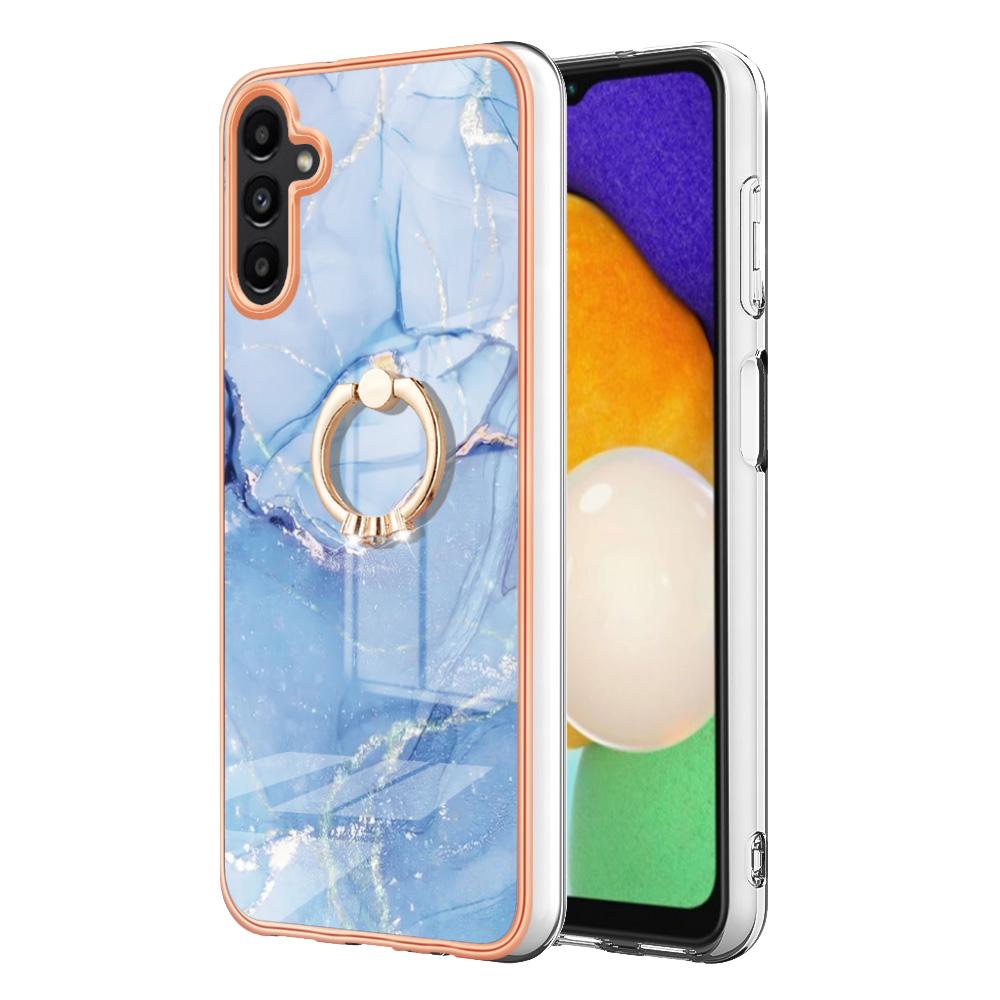 YB IMD Series-17 Style-E For Samsung Galaxy A35 5G Cover Kickstand Electroplating TPU Phone Shell