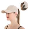 Summer Solid Baseball Cap Womens Sports Leisure Cross Ponytail Hat Mesh Quick Drying Sun Shading Half Empty Top Hat