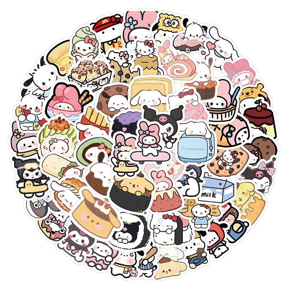 

Kuro Mitsuyuu Cartoon Dog Stickers for Journals - Waterproof and Creative Stationery Box for Children